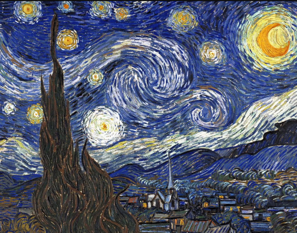 The Starry Night, Vincent Van Gogh