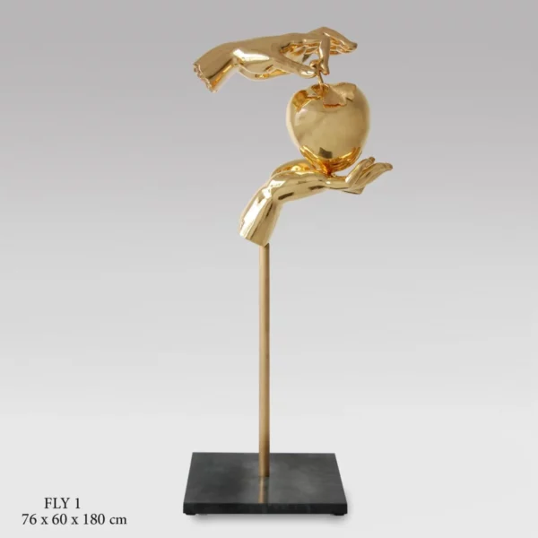 Opus Mangum B - The Golden Apple Sculpture