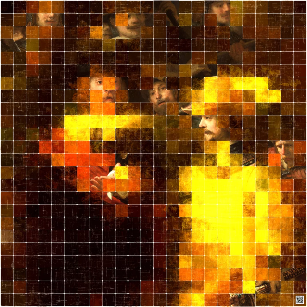 Pixelated Mosaics Rembrandt The Night Watch