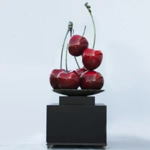 Big Dish of Cherries Sculpture