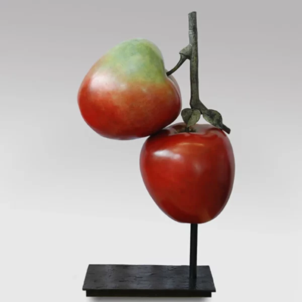 Suspended Apple Duo Sculpture