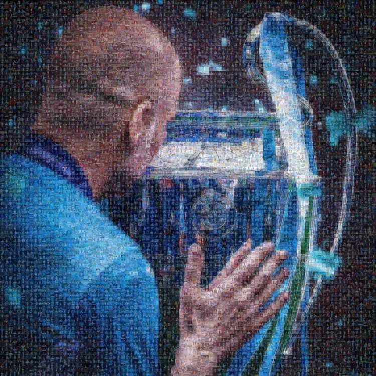 Pep's Kiss of Victory Photos Mosaic