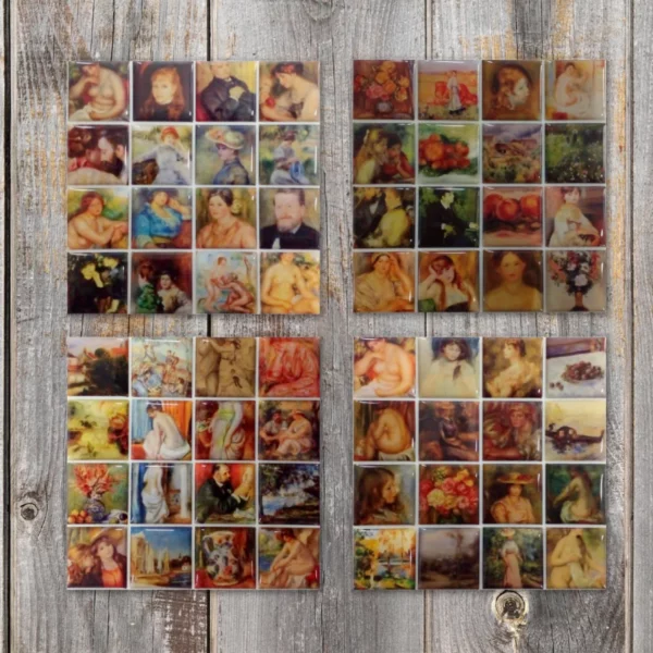 Set of 4 Mosaic Art Collectible