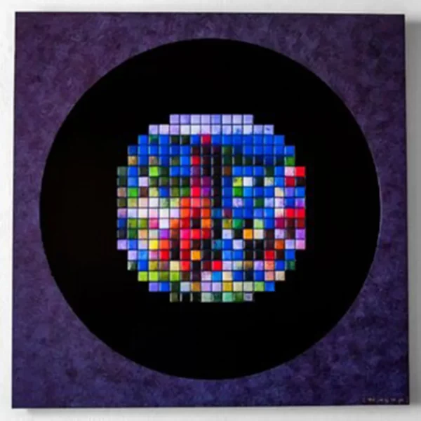 Pixelated Mosaic Art Reproduction of "Farniente"