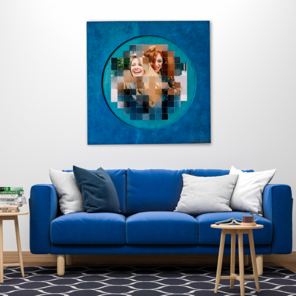 Custom Pixelated Mosaic