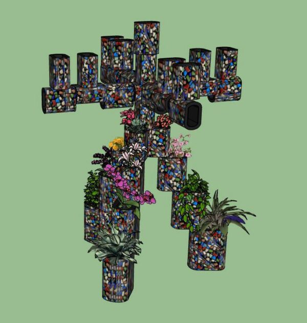 Hanoukkia Sculpture