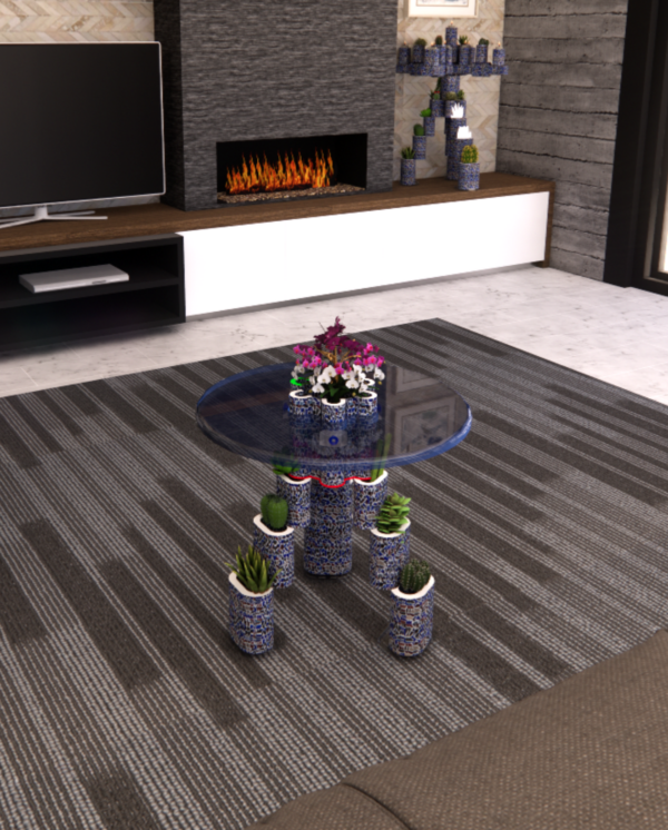 Artistic Table Collection: Coffee Tables & High Tables with Plants